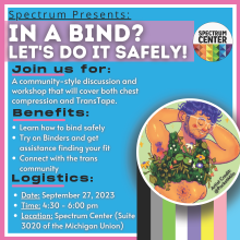 In A Bind event informational flyer
