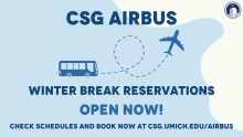 CSG Airbus Winter Break reservations open now
