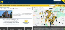 Screenshot of off campus housing website