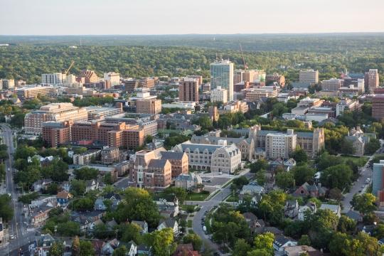 Ann Arbor aerial view