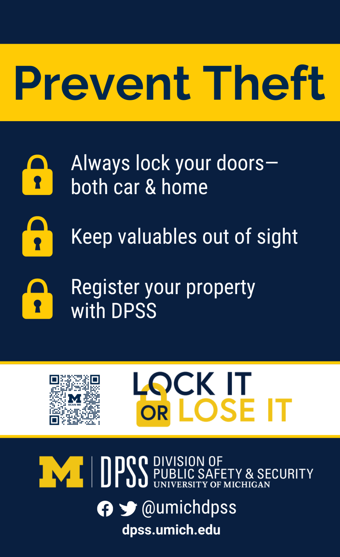 DPSS Lock It or Lose It flyer