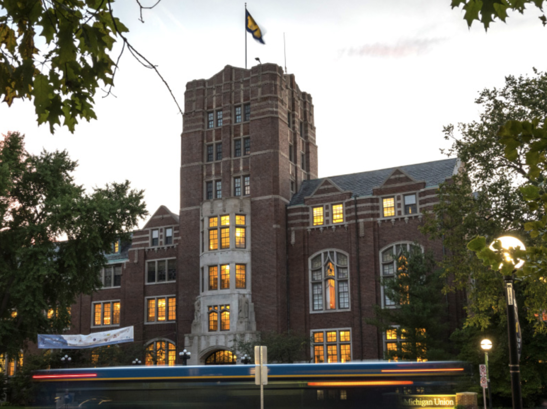 A photograph of the Michigan Union building.